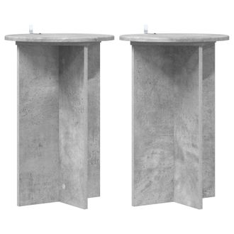 vidaXL Soporte De Plantas 2 Pcs Gris Hormig&oacute;n &Oslash;40 X 60 Cm Vidaxl