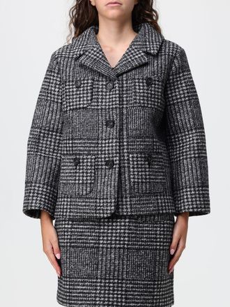 N&deg;21 Single-Breasted Prince of Wales Check Blazer in a Wool Blend