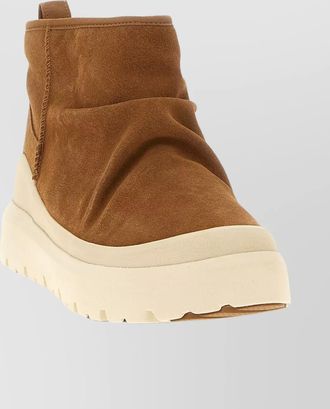 UGG suede platform ankle boots