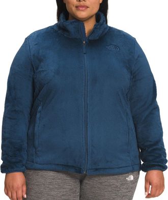 The North Face Osito Fleece Jacket Womens Boysenberry Full Zip Pockets FTS362