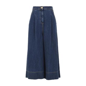 L'autre Chose Donkerblauwe Broek voor Dames - Dames - Spijkerrokken - Blauw - W26 - Denim - Rokken