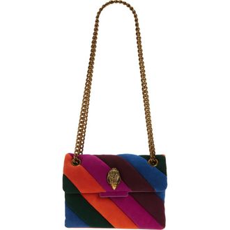 Kurt Geiger Mini Soho Quilted Leather Shoulder Bag in Purple Multi at Nordstrom Rack