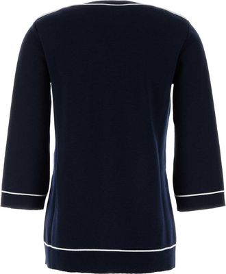 Gucci Womens Navy Blue Wool Oversize Sweater - Size X-Small