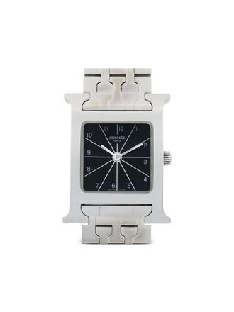 Hermès 2010s H 21mm - women - stainless steel - One Size - Black