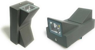 Trade Shop Trade Shop Traesio - Trade Shop - Applique Doppia Emissione 10 W Per Esterno Grigio Luce Fredda Calda Ip65 Es04