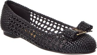 Ferragamo Ferragamo Varina Leather Ballet Flat