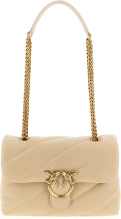 Pinko Classic Love Puff Borse A Tracolla Beige-Donna