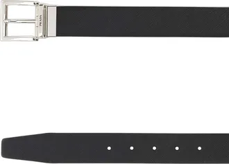 Prada Saffiano Calf Leather Belt - Black