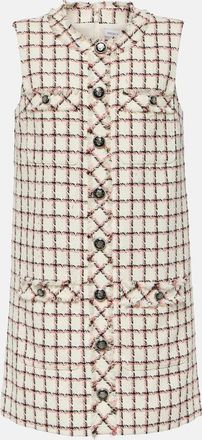 Veronica Beard Laurel cotton-blend tweed minidress