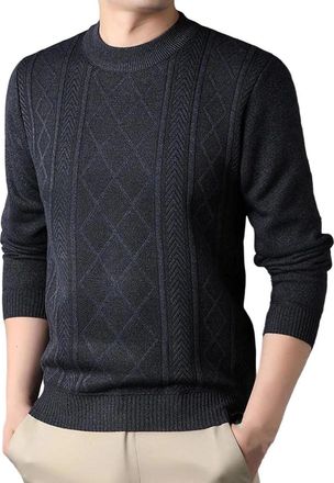 Generic Man Solid Color Autumn Winter Warm Fashion Sweater Casual and Comfortable Soft Sweater