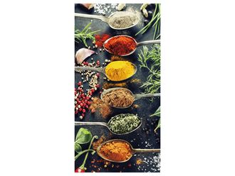 Schubiger M&ouml;bel Digitaldruck auf Glas Antike L&ouml;ffel mit Gew&uuml;rzen 2