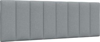 vidaXL Cabecero De Cama Acolchado Tela Gris Claro 120 Cm Vidaxl