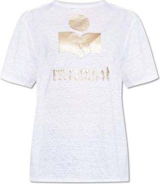 Isabel Marant Tops, Dames, Wit, XS, Linnen, Zewel T-Shirt