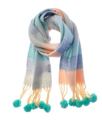 La Fiorentina Fringe Plush Scarf