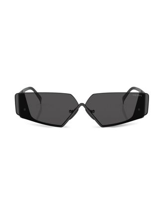 Prada Occhiali da sole geometrici - Nero