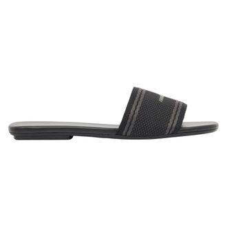 A|X Armani Exchange Sliders, female, Black, Size: 10 US Rounded Square-Form Slider