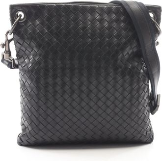 Bottega Veneta Intrecciato Black Intrecciato Handbag Shoulder Bag (Pre-Owned)