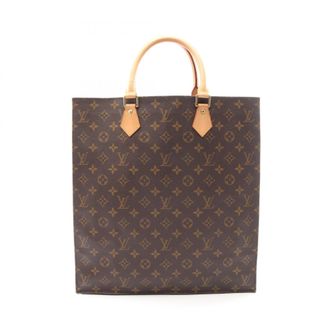 Louis Vuitton Brown Monogram Coated Canvas Leather Handbag Tote Bag (Pre-Owned)