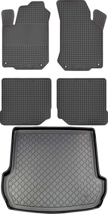 OEM Juego De Alfombrillas De Goma Para Coche Y Maletero Para Volkswagen Golf Iv Variant/kombi (1998-05.2007)
