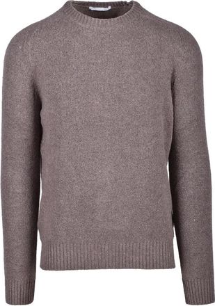 Hammond Brown Cotton Polyamide Elastane Men Sweater