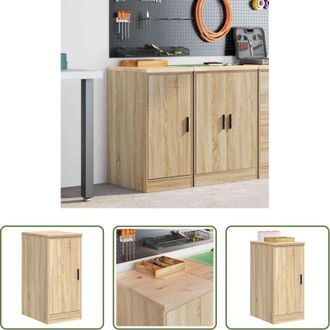 vidaXL vidaXL Armadio per officina - Armadietto da Garage Rovere Sonoma 40x51x85 cm