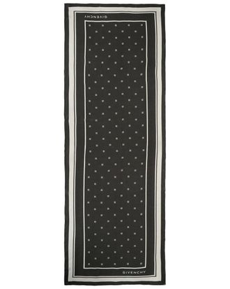 Givenchy Plumetis Oblong Silk Scarf