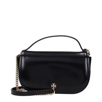 Tory Burch Tory Burch Emerson Damens Lederhandtaschen Schwarz