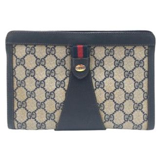 Gucci Pre-owned Clutches, male, Multicolor, Size: ONE SIZE Pre-owned Sherry Line PVC Clutch Bag