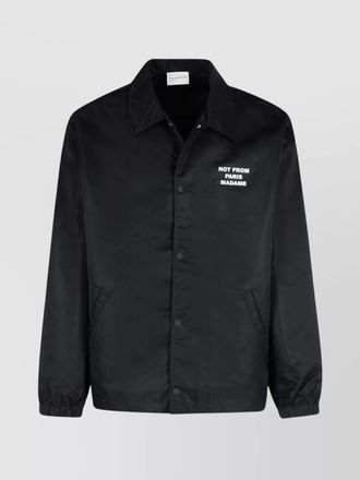 Dr&ocirc;le de Monsieur collared neck side pockets jacket