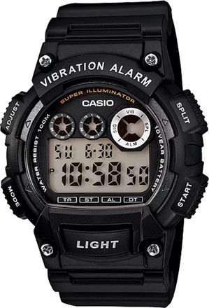 Casio Mens Shock-Resistant Digital Sport Watch with Black Dial - W-735H-1AV