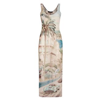 Philipp Plein Lange Jurk - Dames - Casual kleedjes - Veelkleurig - S - Tule - Kleedjes