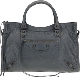 Balenciaga Le City Medium Schoudertas - Dames - Handtassen - Grijs - ONE Size - Katoen - Tassen