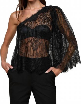 L'agence Vianna Lace Top In Black