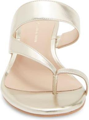 Stuart Weitzman Remy Slide Sandal in Platino at Nordstrom Rack, Size 10.5