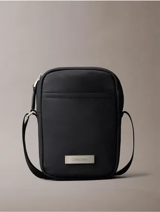 Calvin Klein Mens Slim Reporter Bag - Black