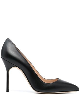 Manolo Blahnik Blahnik BB pointed pumps - women - Calf Leather/Calf Leather/Calf Leather - 36 1/2 - Black