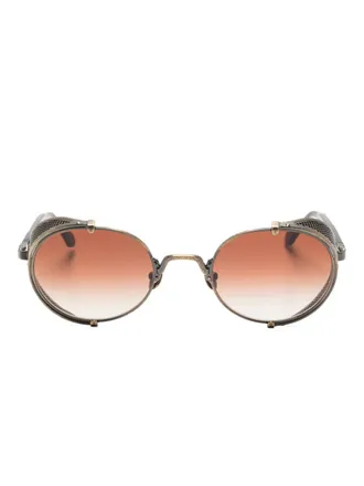 Matsuda 10610H sunglasses - unisex - Titanium - 51 - Brown