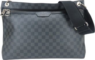 Louis Vuitton Black Damier Graphite Gray Damier Graphite Shoulder Bag (Pre-Owned)