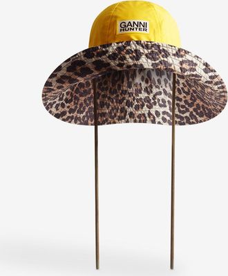 Ganni x Hunter Water Resistant Bucket Hat Size XS/S - Yellow