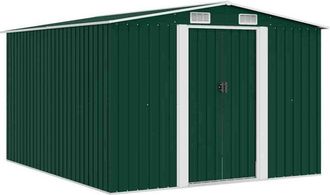 vidaXL Caseta De Jard&iacute;n Metal Verde 257x298x178 Cm Vidaxl