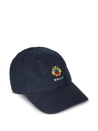 Bally logo-embroidered baseball cap - Blue
