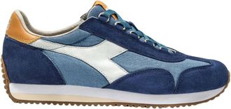 Diadora Equipe Canvas SW Evo - Heren - Sneakers - Blauw - 44 EU - Katoen - Schoenen