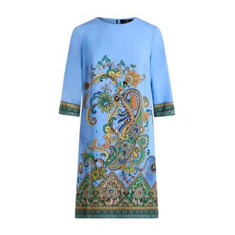 Etro Etro, Short Dresses, female, Multicolor, Size: XL Floral-printed Dress