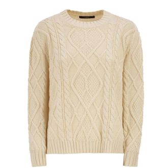 Max Mara Max Mara Weekend Sweaters Beige - Dames - Ronde hals truien - Beige - XS - Truien & Vesten