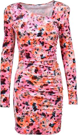 Patrizia Pepe Stretch Velvet Dress Multicolor - Multicolor