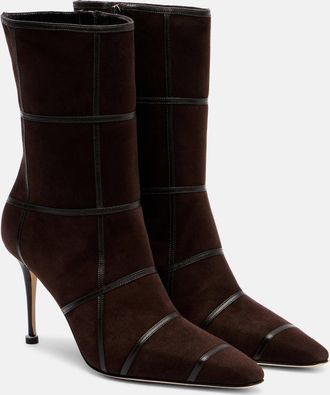 Manolo Blahnik Trulona 90 suede ankle boots