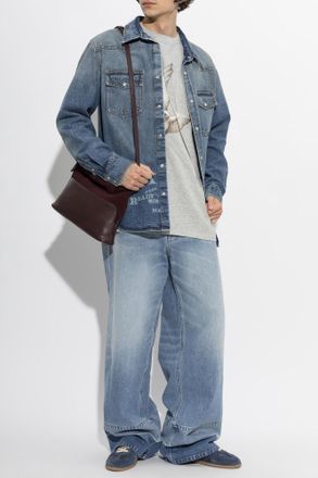 Maison Margiela Denim Shirt, Mens, Blue