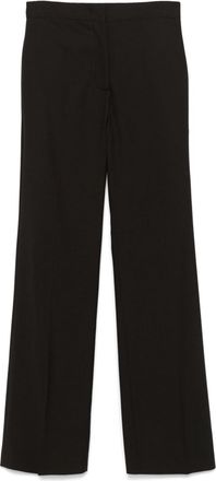 Fabiana Filippi low-rise straight-leg trousers - women - Polyamide/Elastane/Cotton/Merino - 36 - Brown