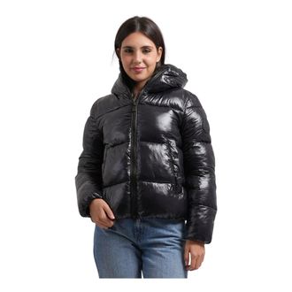 Save The Duck Biddy Hooded Jacket - Dames - Jassen - Zwart - Maat: M Nylon