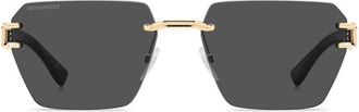 Dsquared2 Sunglasses D2 0173/S 000 Gold/Grey Men